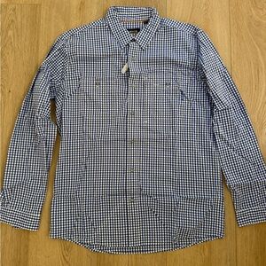 Orvis Blue and White Checkered Men's Shirt